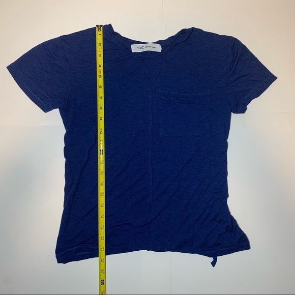 DEREK LAM Navy Shirt Women Size Small - Picture 3 of 4